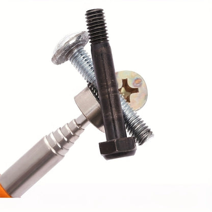 8 lb-Marked Telescoping Magnetic Pickup Tool, Extending 18 to 72cm with Stainless Steel Rod and Orange Handle
