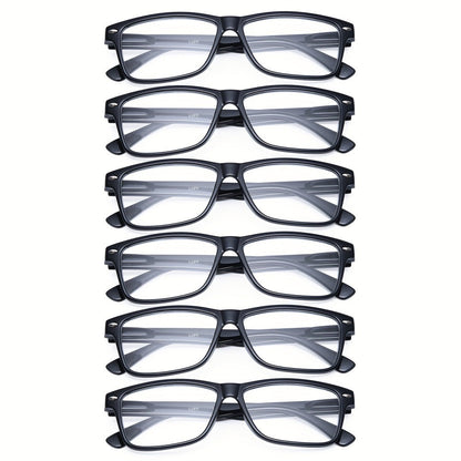Reading Glasses – Three-Pair Rimless Metal Blue-Light Readers in Multiple Colors and Strengths