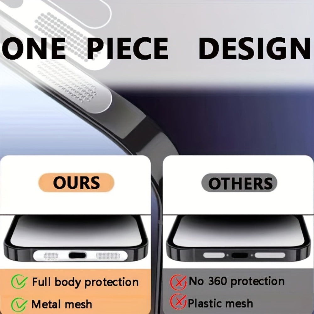 Two-Piece Metal Speaker and Earpiece Dust Mesh Cover Set for iPhone in Nine Pictured Color Options