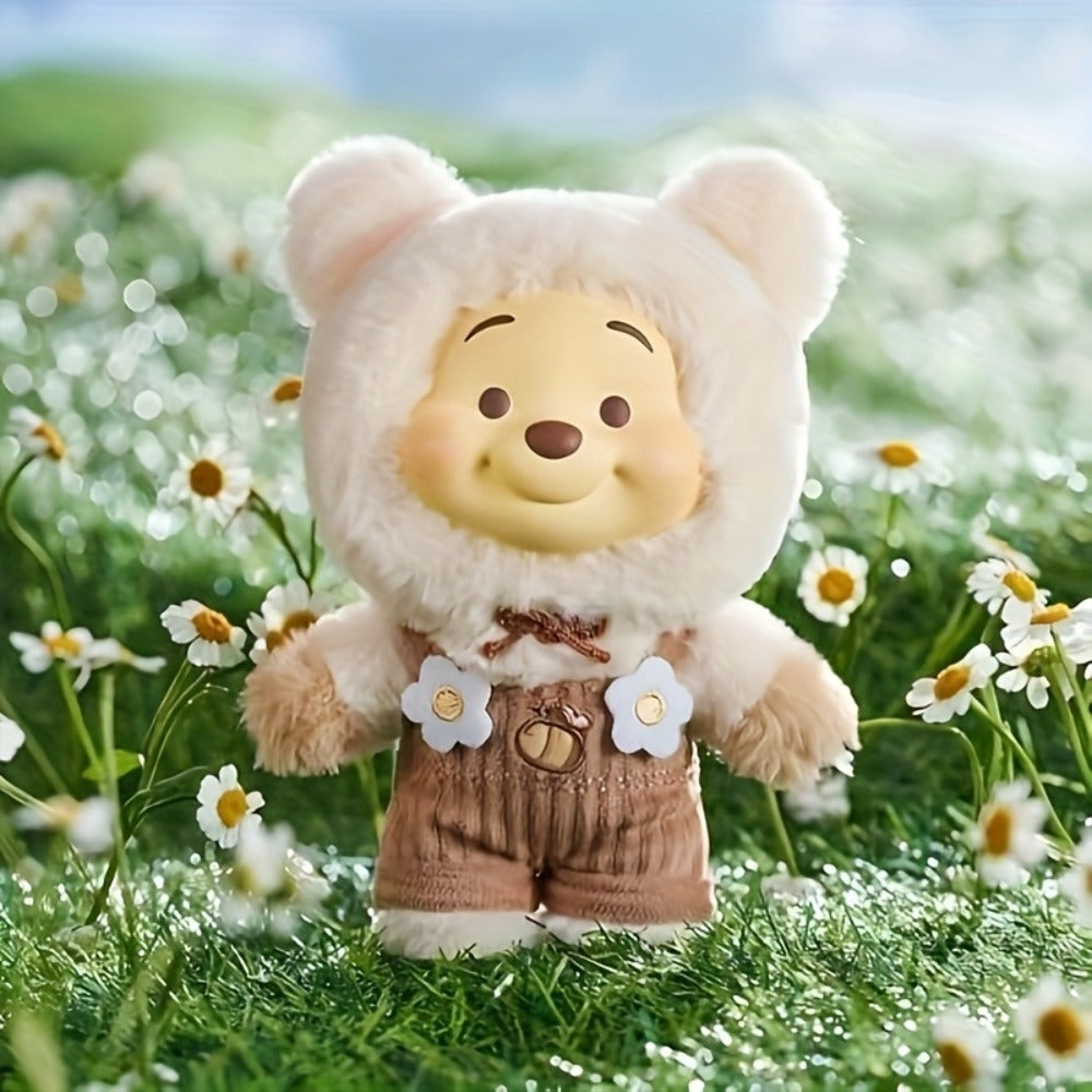 Winnie the Pooh Plush Toy MINISO Disney Candy Series — Licensed Soft Stuffed Animal 1pc Random Style, Kawaii Collectible Gift for Kids Girls Teens Birthday Christmas Halloween