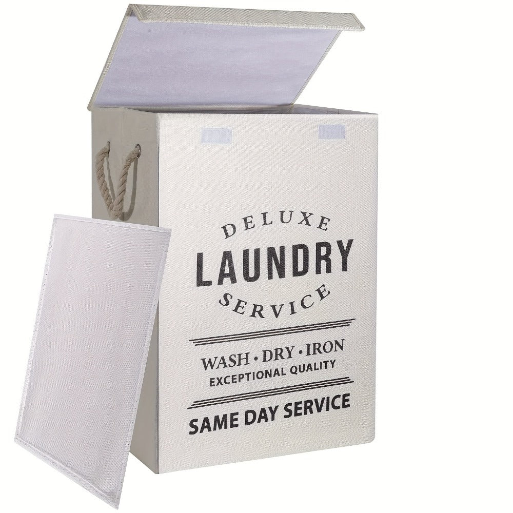 Laundry Hamper Collection in Black or Gray Lidded Styles and One- or Three-Pack Foldable Basket Options