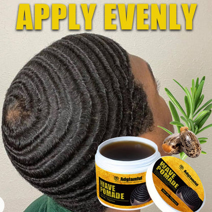360 Wave Pomade for Men — Wave Control Defining Cream for Layered Waves, Volume & Texture | Non-Greasy, Water-Soluble, No Residue | Easy to Style, Brush & Maintain Natural 360 Waves