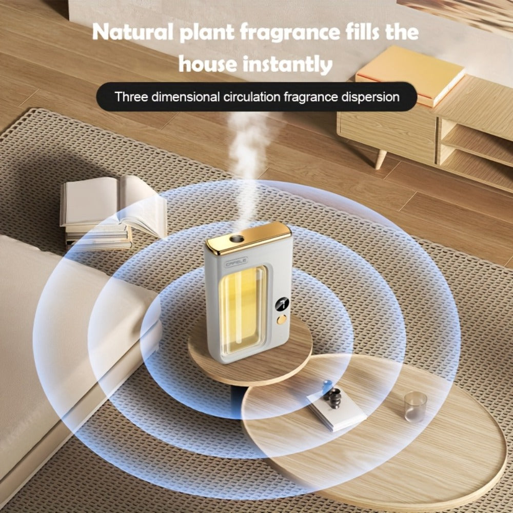 USB Aroma Diffuser with Seven Mist Levels, Front-Window Color Light and One Shangri-La or Encounter Oil Bottle