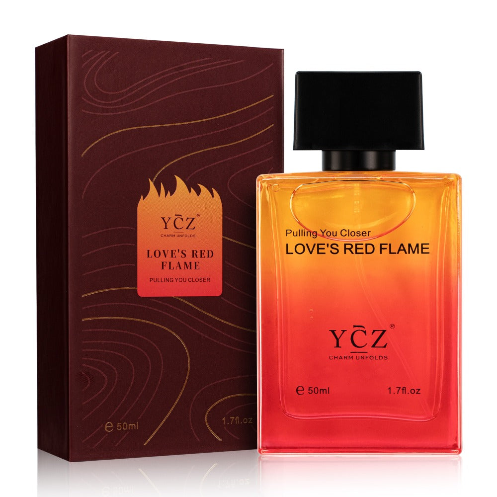 Cologne for Men — YCZ Love's Red Eau de Parfum 1.7 Fl Oz, Long-Lasting Scarlet Aromatic Scent, Masculine Fragrance Spray, Perfect for Date Night & Everyday Wear
