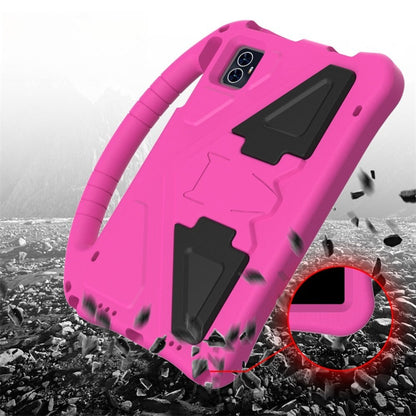 T-Mobile Revvl Tab 2 Case with Handle and Stand - Shockproof EVA PC Hybrid Shell, Heavy-Duty Kids Tablet Cover for Revvl Tab 2 5G 10.1 Inch 2025, Multi-Color: Black Blue Green Purple Red Rose