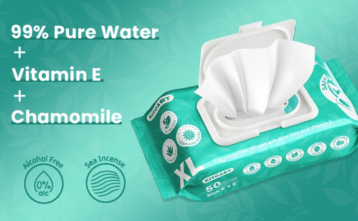 Extra-Large Unscented Adult Wet Wipes in 150 or 300 Count Packs for Bathroom, Camping and Travel Hygiene
