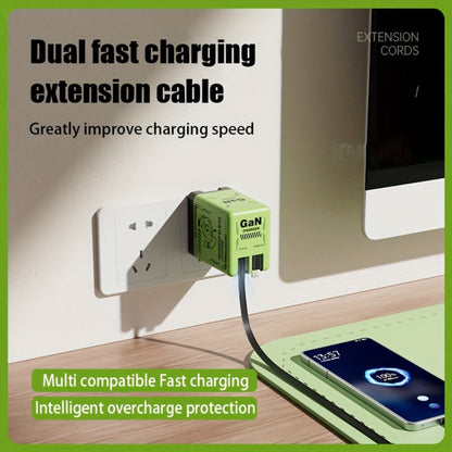 GaN Wall Charger 120W Fast with Retractable Built-In Cable & Foldable Plug – Compact Portable Travel USB-C Adapter for iPhone 17 16 15 14 Pro Max, Samsung Galaxy Ultra, Android Devices, 6 Colors