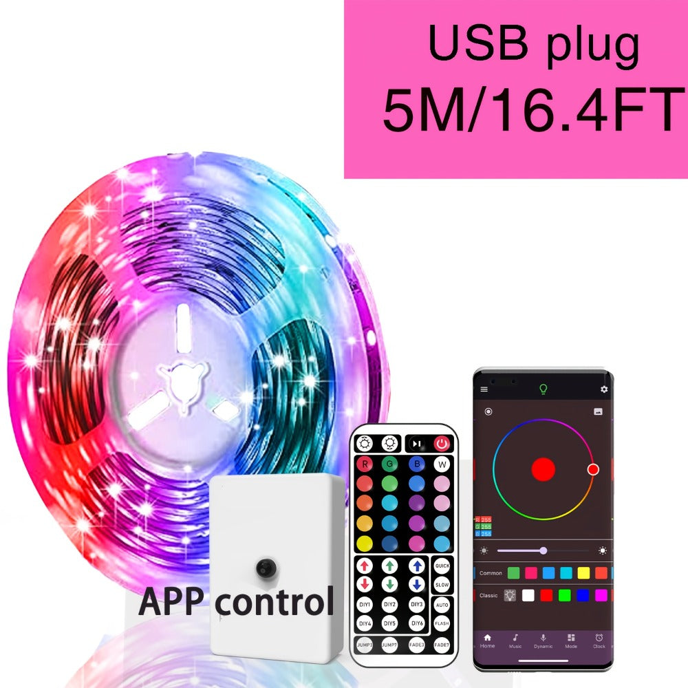 LED Strip Lights for Room Color Changing – 44-Key Remote, Dimmable, Timer, Cuttable, USB Powered | 16.4FT to 98.4FT | Bedroom, Gaming Room, Party & Holiday Decor