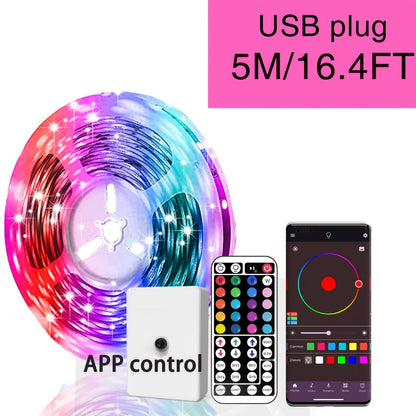 LED Strip Lights for Room Color Changing – 44-Key Remote, Dimmable, Timer, Cuttable, USB Powered | 16.4FT to 98.4FT | Bedroom, Gaming Room, Party & Holiday Decor