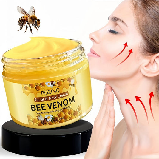Bee Venom Face & Neck Lifting Firming Cream 150g with Hyaluronic Acid & Vitamin E – Anti-Aging Moisturizer for Tightening, Hydrating & Smoothing Skin