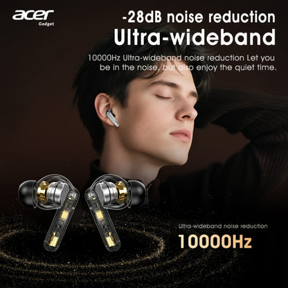 Acer Mini In-Ear Wireless Earbuds Bass Stereo Touch Control, Noise Cancelling Microphone Bluetooth 5.4, Portable Lightweight Long Battery Life, Compatible with Phone Laptop Tablet Mobile, for Exercise