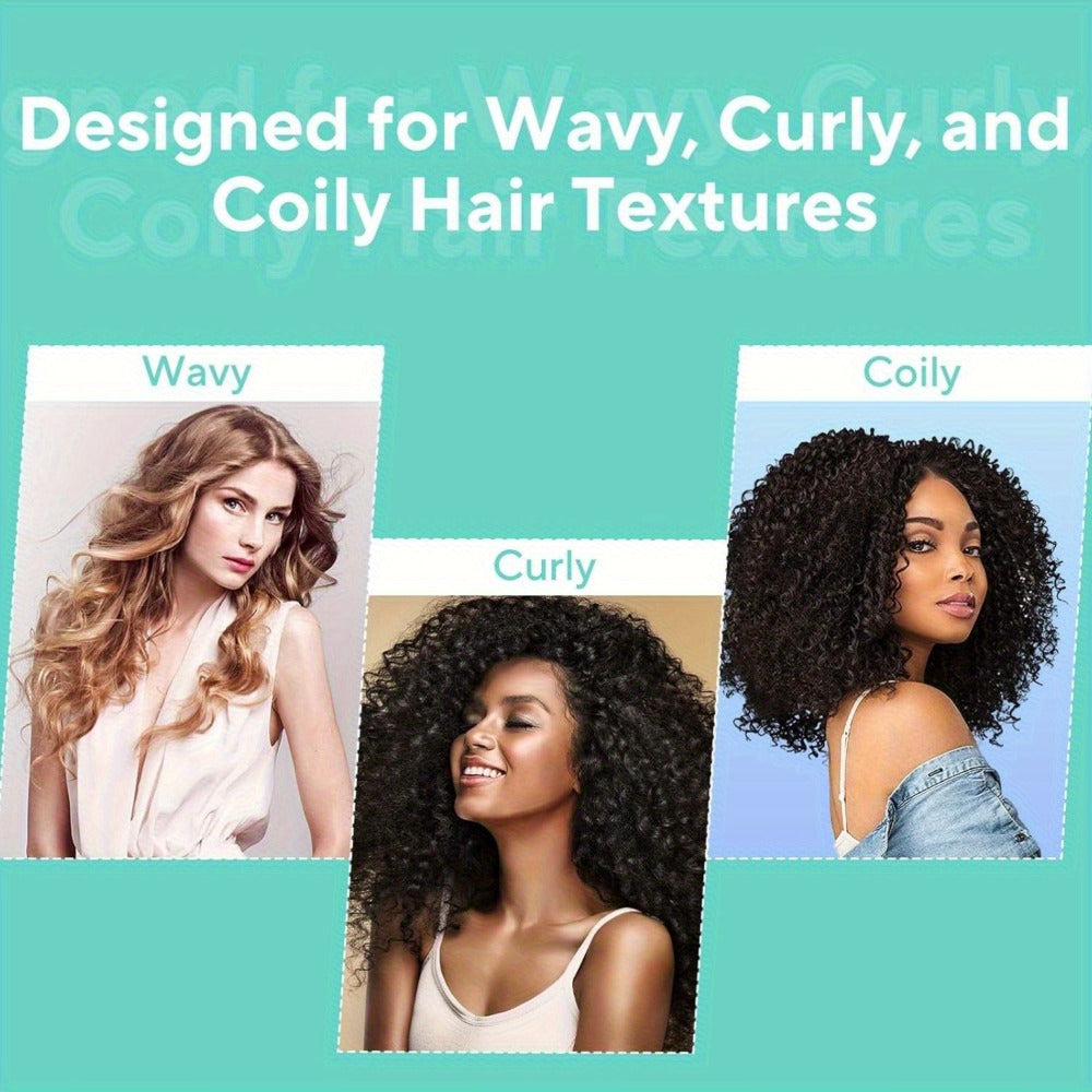 Detangling Brush for Curly Wavy Coily Hair 1 or 2 Pcs — Flexible Bristles Reduce Breakage & Frizz, Gentle Scalp Massage, Wet & Dry Use for 2B-4C Natural Hair Types