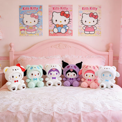 Plush Toy – Big-Eared Puppy Character Doll in White, Blue Jade or Pudding Color Styles for Collecting