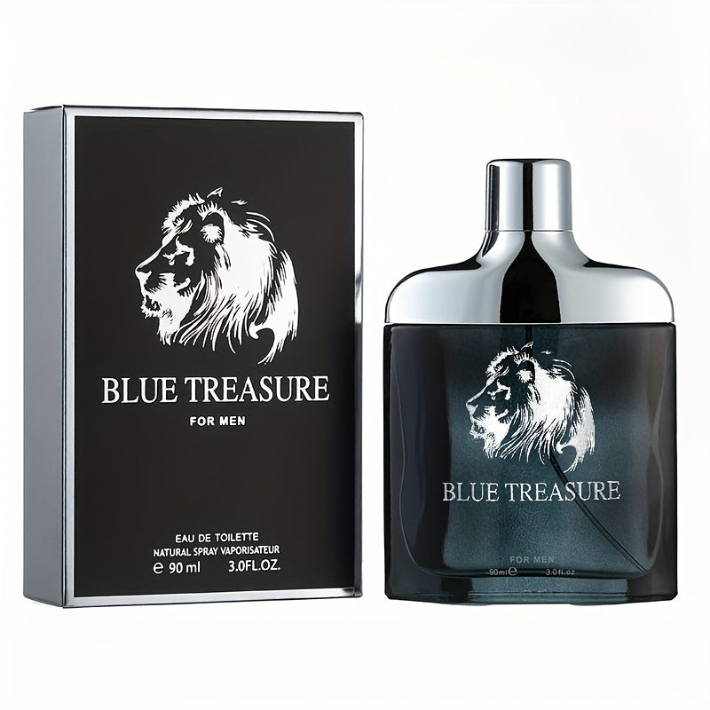 Perfume Unisex 100ml Blue Treasure Spray with Citrus, Spice, Oud, Sandalwood, Cedar, Amber and Musk
