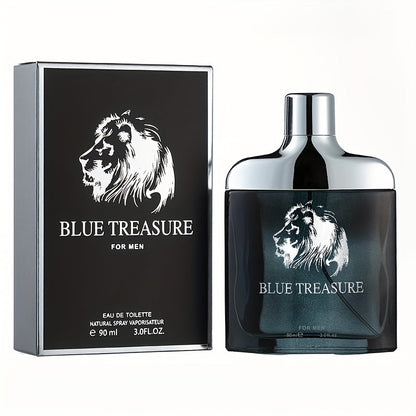 Perfume Unisex 100ml Blue Treasure Spray with Citrus, Spice, Oud, Sandalwood, Cedar, Amber and Musk