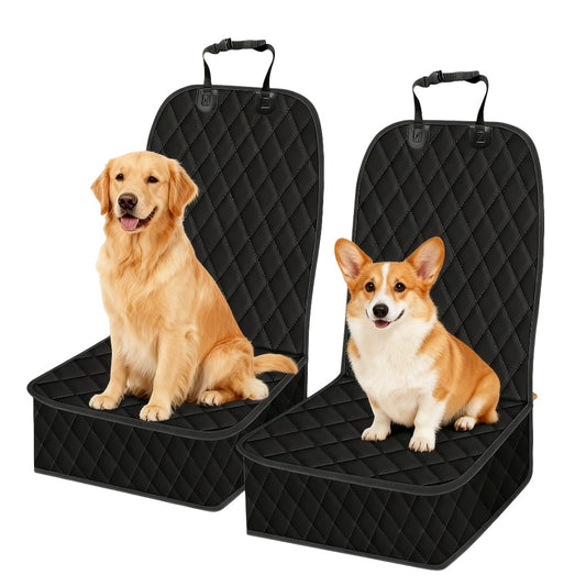 Universal Car Seat Covers - Waterproof & Stain-Resistant Front Seat Protectors for Cars, Trucks & SUVs | Easy-Clean Nylon Fabric, Dog & Spill Proof