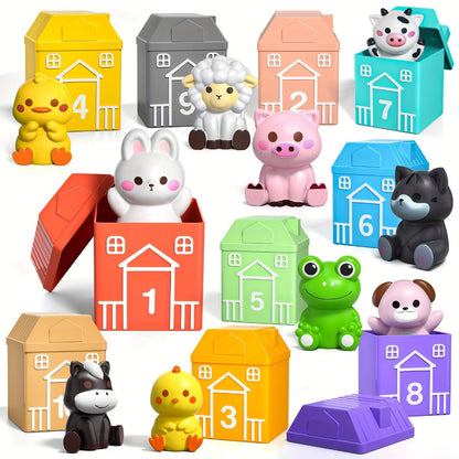 Farm Animal Toys Set 20 Colorful Figures – Educational Barnyard Playset for Toddlers Boys Girls Ages 3+, Animal Recognition Fine Motor Skills Imaginative Play, Birthday Christmas Easter Gift Kids