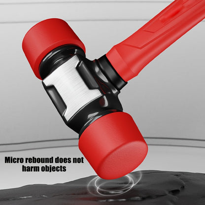 Double-Head Rubber Mallet with Red Grip and A-27 mm or B-36 mm Head Options for Flooring and Craft Work