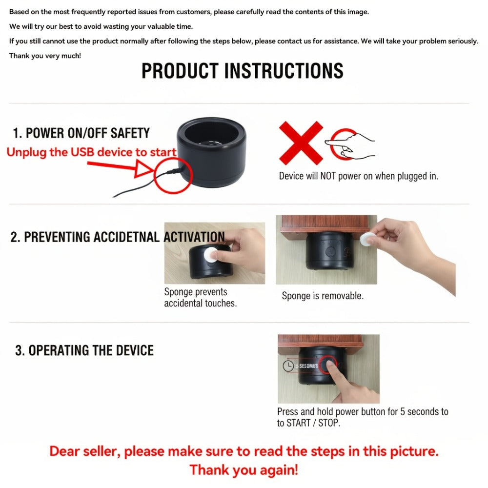 50 kHz Compact Ultrasonic Cleaner in Black Art Edition with Three Front Cleaning Modes for Small Items