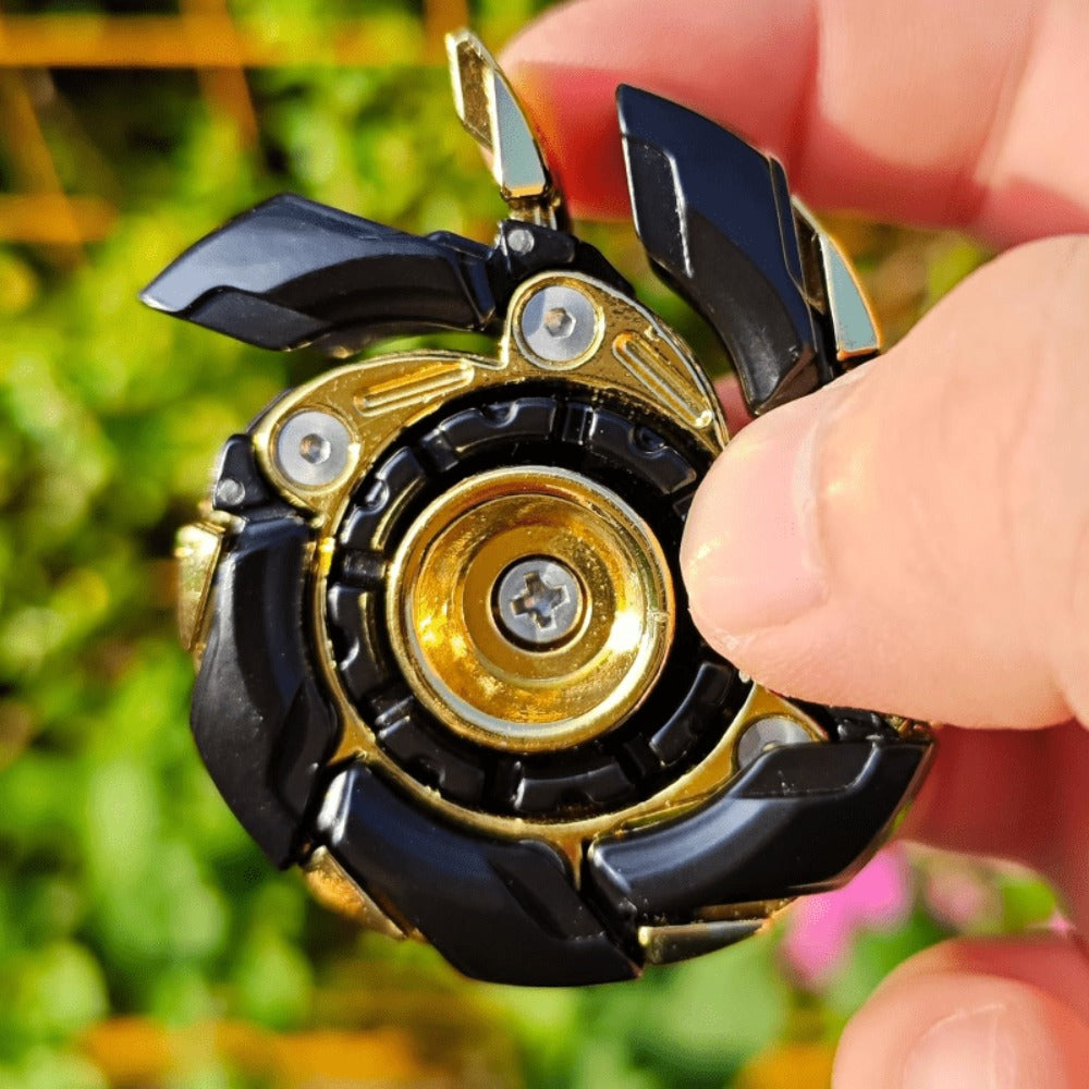 Adult Metal Fidget Spinner with Four Finish Options, 50 mm Diameter, Hex Key and Adjustable Blade Hardware