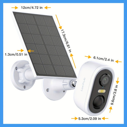3MP Battery Outdoor Security Camera with Optional Solar Panel and Two- or Four-Camera 64GB Card Kits