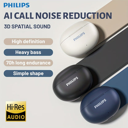 Bluetooth 5.4 Semi-Open Earbuds True Wireless TWS Charging Case Noise Cancelling Mic 20H Playtime Type-C Charging Sports Travel Home Office Wireless Earphones Blue Black White