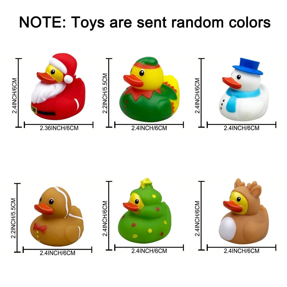 Light Up Duck Bath Toys for Toddlers – Color-Changing Floating Rubber Ducks, Sensory Water Bath Time Toys for Boys & Girls, Fun Pool Toys & Birthday Christmas Halloween Gift (Random Colors)