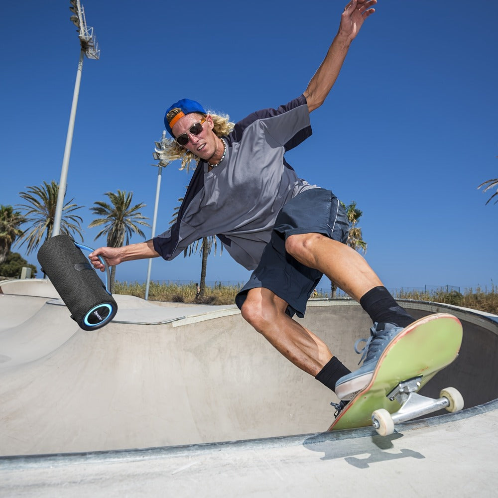 Portable Bluetooth Speaker 60W Outdoor Model with Subwoofer, Dual Speakers, 7 RGB Modes and Type-C