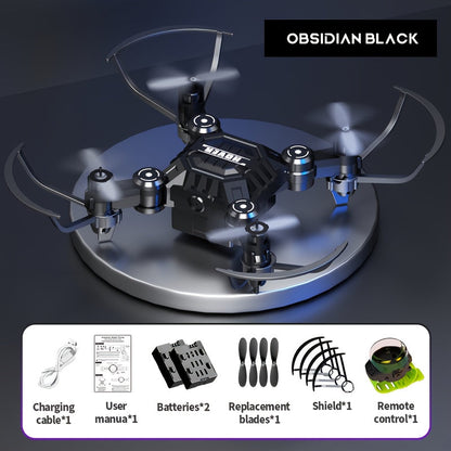Watch-Controlled Mini RC Drone with Two Rechargeable Batteries in Blue, Green or Black for Indoor Flight
