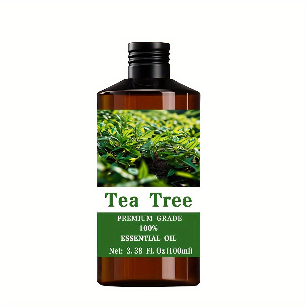 Essential Oil Tea Tree Fresh Earthy Aroma in 100ml Bottle for Diffuser, Massage, Meditation and Personal Care