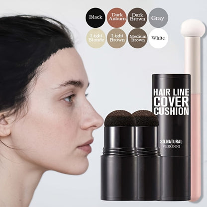 Root Touch Up Powder Stick with Brush — Instant Hair Root Concealer & Eyebrow Filler | Concentrated Paste Formula for Targeted Gray Coverage | 8 Shades for Women & Men All Hair Types
