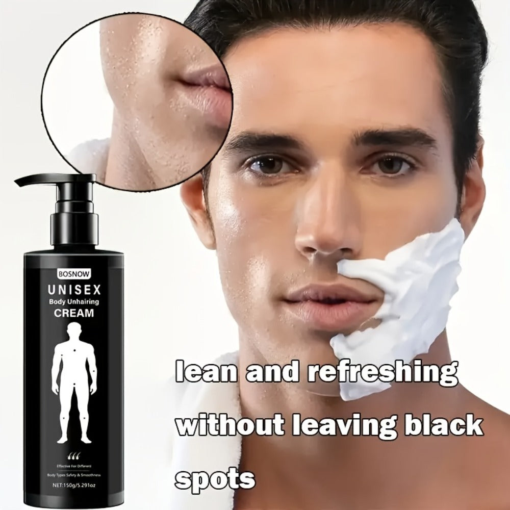 Hair Removal Cream XIAOKS 150g Black Pump Bottle with Carton for External Chest Back and Body Grooming