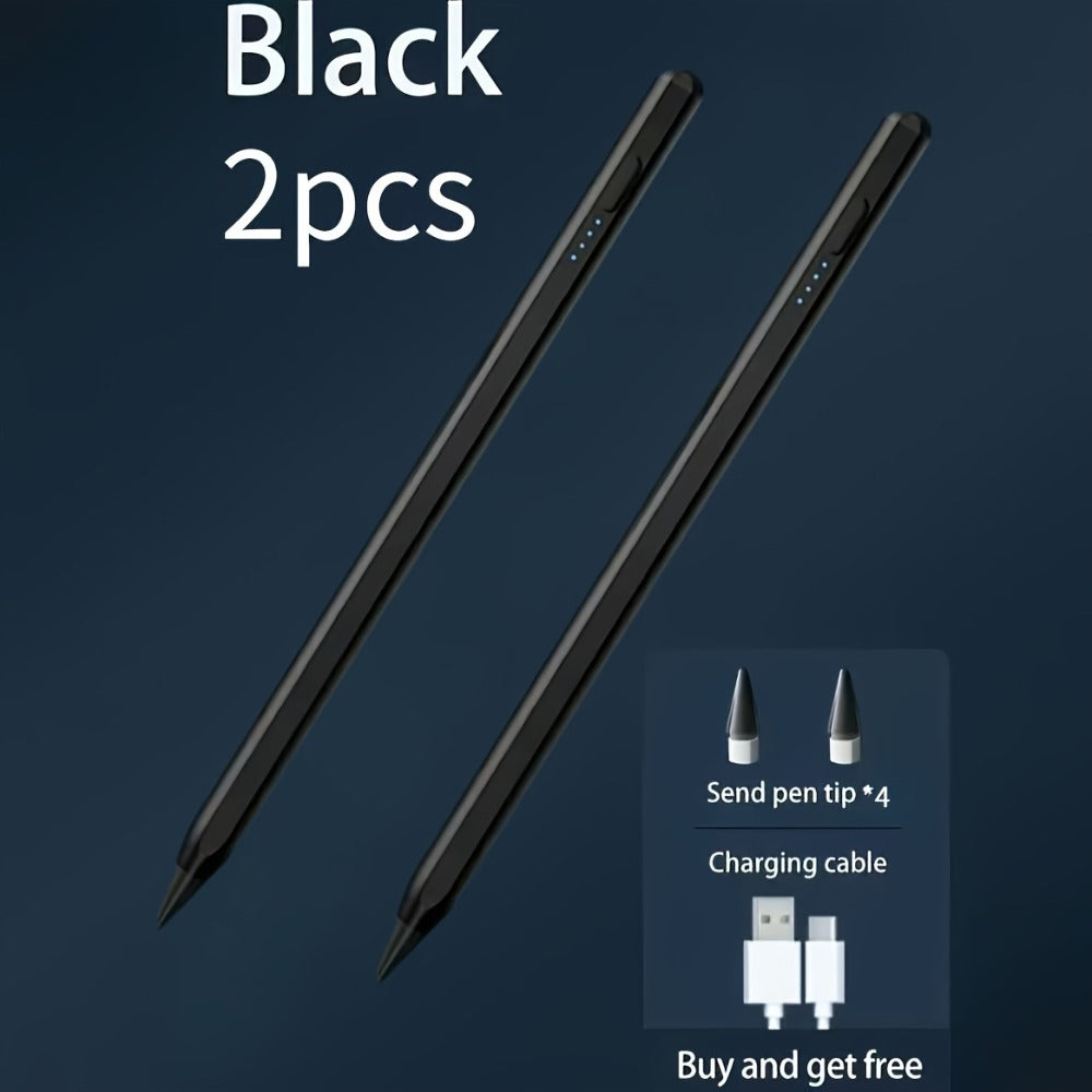 USB-C Rechargeable Stylus Pen with Top Power Button and Single-Pen, Two-Pen or Storage-Bag Bundle Options