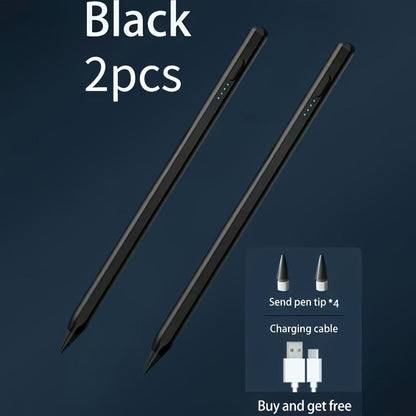 USB-C Rechargeable Stylus Pen with Top Power Button and Single-Pen, Two-Pen or Storage-Bag Bundle Options