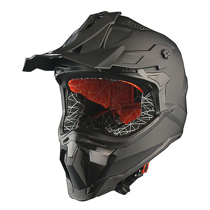 Dirt Bike Helmet Adult Motorcycle ATV Off-Road Track Style Lightweight Aerodynamic Thermoplastic Shell Removable Washable Padding Glossy UV Finish, Multiple Colors XS-XXL