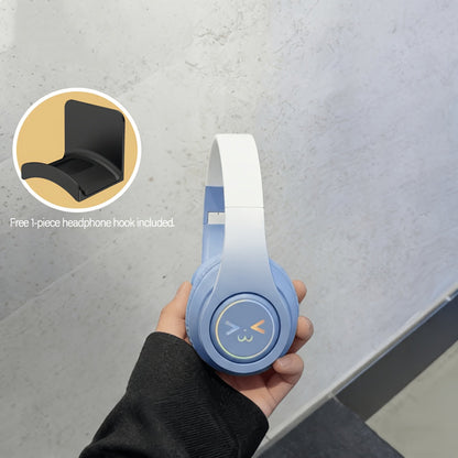 Foldable ANC Over-Ear Headphones with Bluetooth 5.3, Microphone and Four Gradient Color Hook Sets
