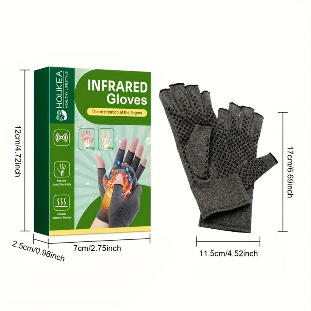 Compression Arthritis Gloves Breathable Joint Care 2 Pairs for Men & Women – Polyester Hand Support Gloves for Arthritis Pain Relief, Daily Use, Sports & Leisure Activities