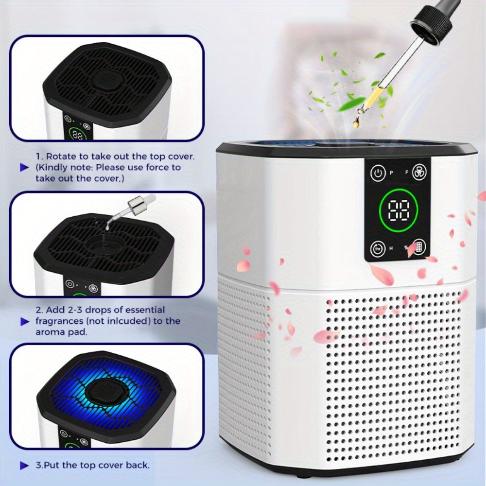 Air Purifier with ULPA Filter, Four Modes, Nine Timer Settings, Sleep Mode and Single or Two-Unit Options