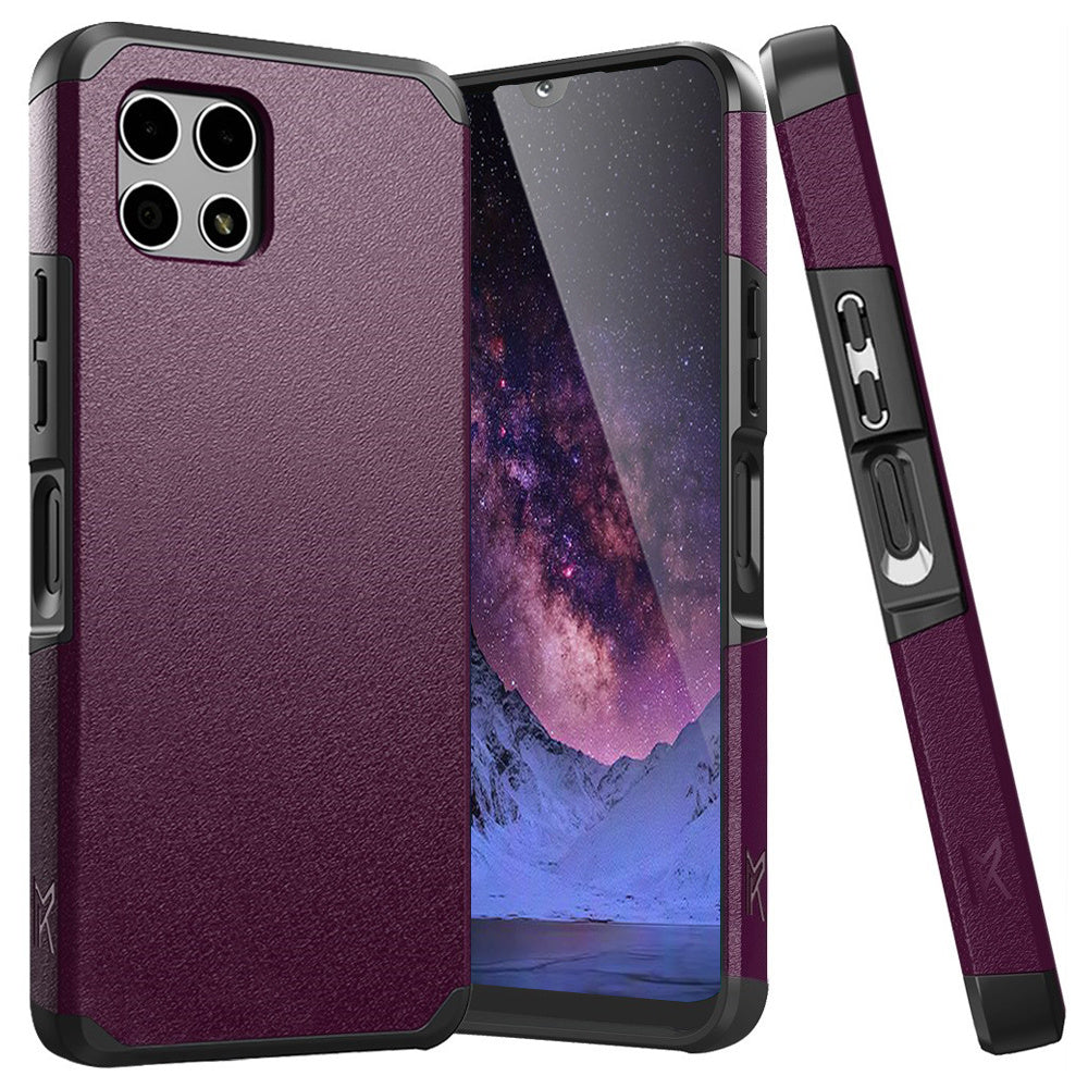 Revvl 7 5G Case Heavy Duty Dual Layer Shockproof with Magnetic Support – Hybrid Hard PC TPU Drop Protection Cover for T-Mobile Revvl 7 5G with Raised Bezels & Precise Cutouts