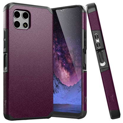 Revvl 7 5G Case Heavy Duty Dual Layer Shockproof with Magnetic Support – Hybrid Hard PC TPU Drop Protection Cover for T-Mobile Revvl 7 5G with Raised Bezels & Precise Cutouts