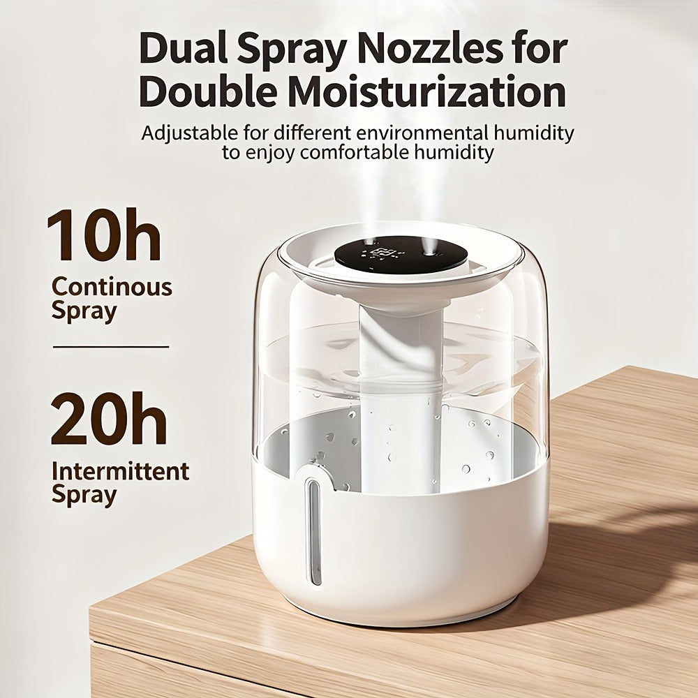 Humidifier 6.8L Top-Fill Dual-Mist Model with 10/20-Hour Spray Modes and Low-Water Auto Stop