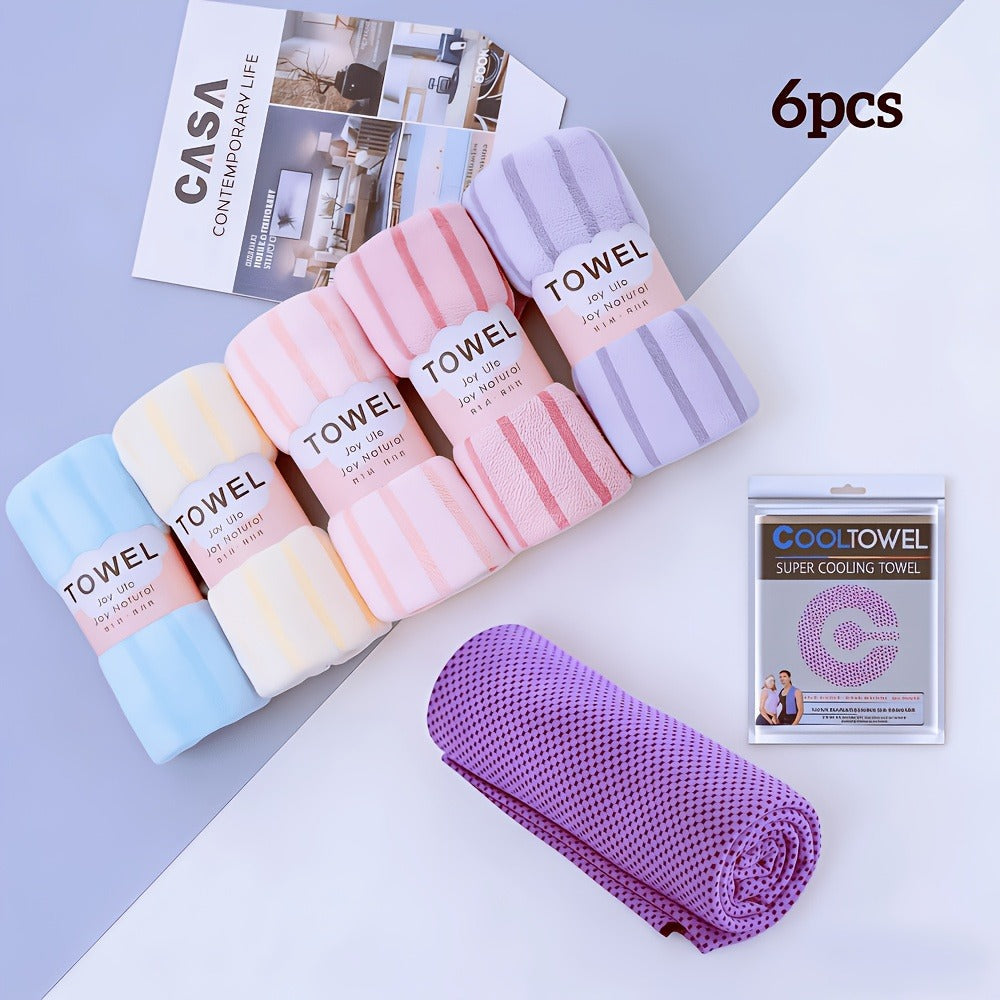 Towel Set 5-Pack 500GSM Coral Fleece Face Towels in Solid, Striped and Five-Color Options for Home and Guest Use