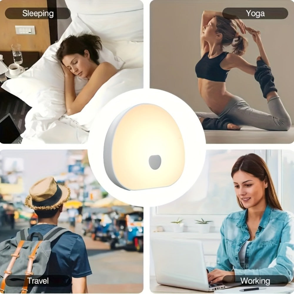 White Noise Machine with RGB Smart Light – Portable USB Rechargeable Sleep Aid, 1200mAh Battery, Touch Control, 16 Colors, Timer | Baby, Adults, Home & Office