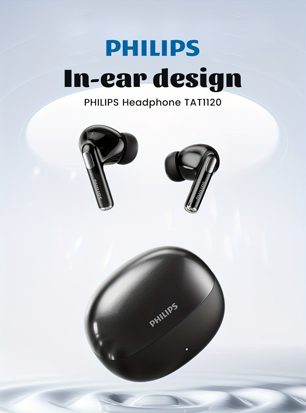 Wireless Earbuds Philips Bluetooth 6.0 Semi-Open Back with Long Battery and Noise Reduction