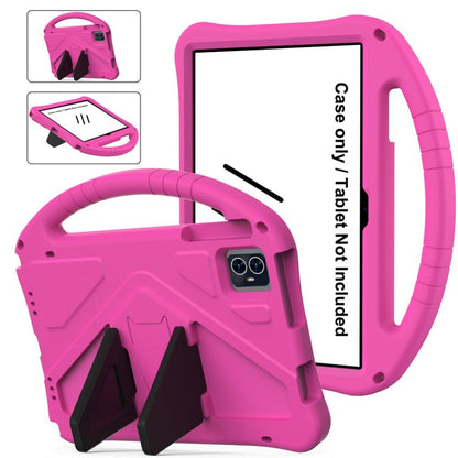T-Mobile Revvl Tab 2 Case with Handle and Stand - Shockproof EVA PC Hybrid Shell, Heavy-Duty Kids Tablet Cover for Revvl Tab 2 5G 10.1 Inch 2025, Multi-Color: Black Blue Green Purple Red Rose