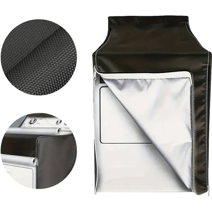 Two-Piece Washer and Dryer Cover Set with Roll-Up Access Panels in Black or Silver Checkout Options