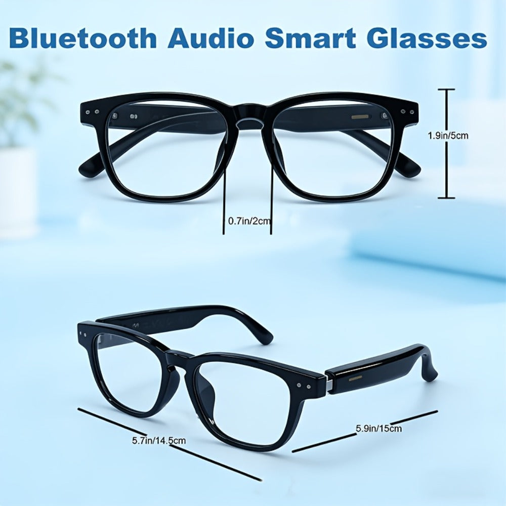 Smart Glasses 164-Language Translation Eyewear with Bluetooth Music, Calls and Multiple Black or Pink Frames