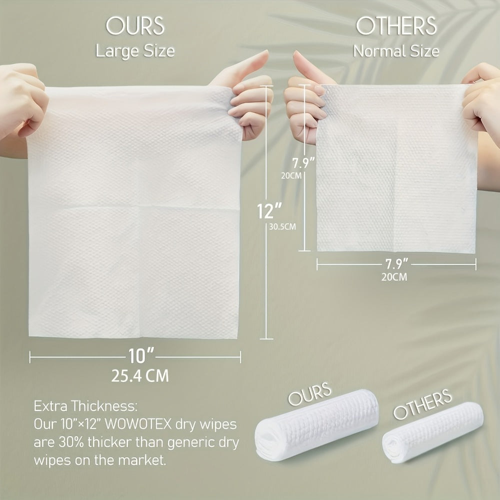 60-Count Large Dry Facial Cleansing Towels in 1-, 2- or 4-Box Options with 10 x 12 Inch Sheets
