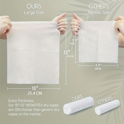 60-Count Large Dry Facial Cleansing Towels in 1-, 2- or 4-Box Options with 10 x 12 Inch Sheets