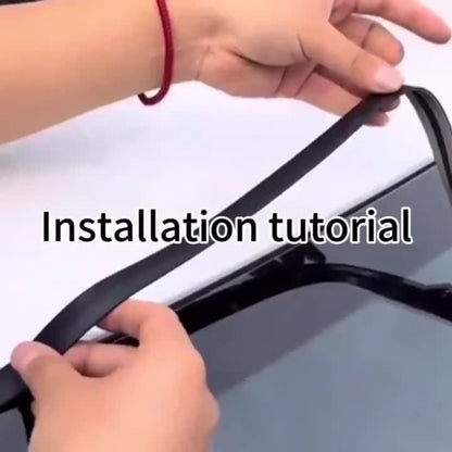 Car Rubber Seal Strip T-Shape Weatherstrip - Windshield Sunroof Door Edge Weather Stripping Trim, Universal Auto Weatherproofing Seal (3PCS 10FT)